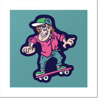 Sk8t3r Bo1 - Skater Boy Posters and Art